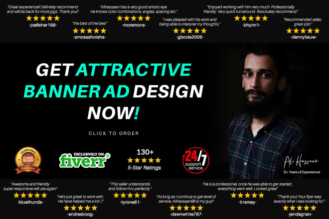 I will make attractive banner ad design