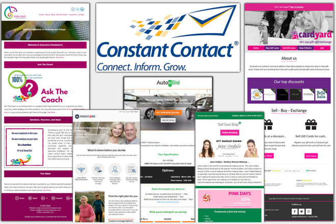 I will make constant contact email template within 24 hours