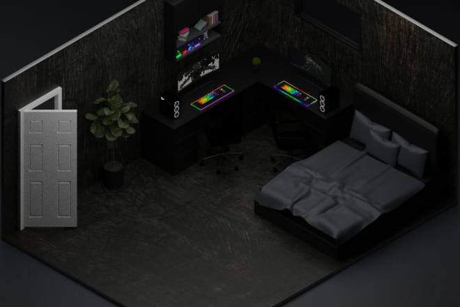 I will make gaming room with blender