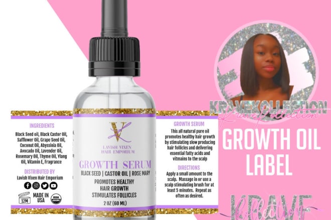 I will make labels for your cosmetics business products