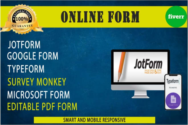 I will make mobile responsive jotform and google online smart form