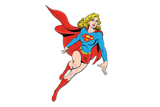 I will make super lady cartoon from your photo