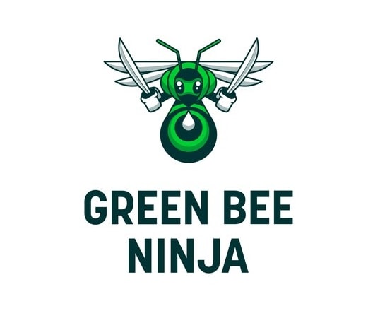 I will make wonderful green bee ninja logo