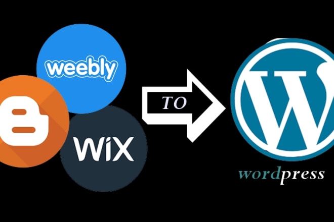 I will migrate wix,weebly,blogger cms to wordpress