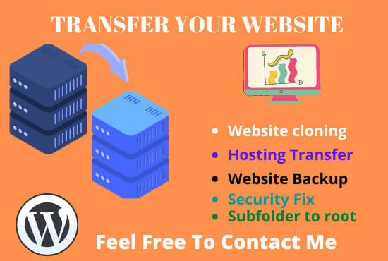 I will migration wordpress transfer website transfer website backup wordpress migration