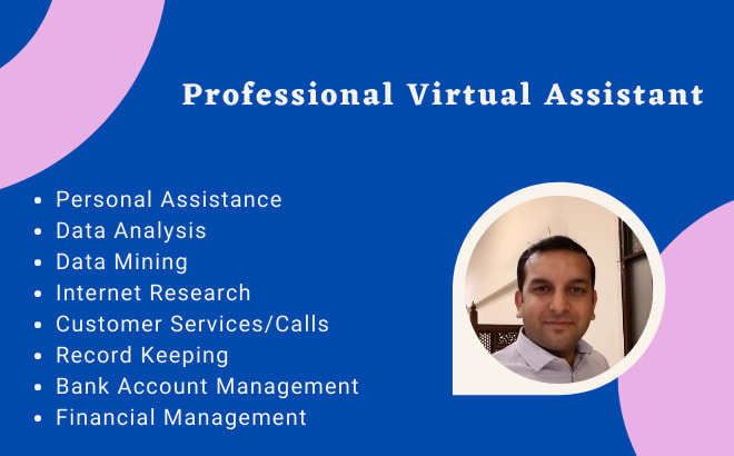 I will professionally do virtual assistance and pa duties for you