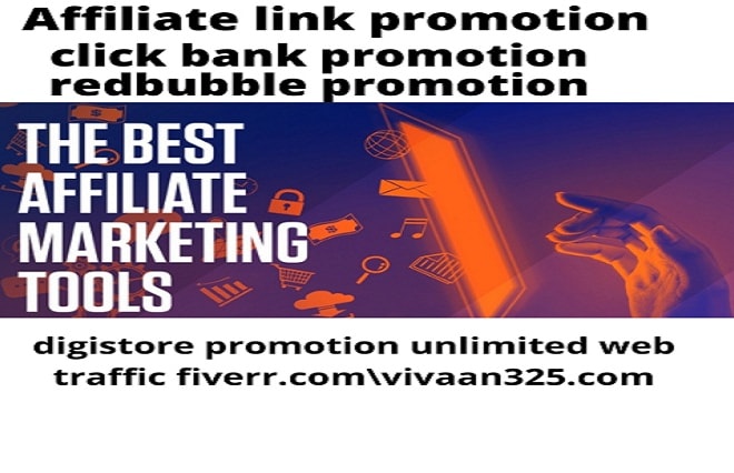 I will promote affiliate link clickbank redbubble digistore