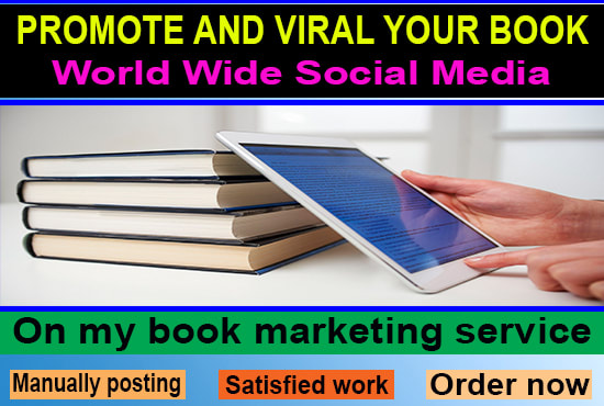 I will promote and viral your book on my book marketing service