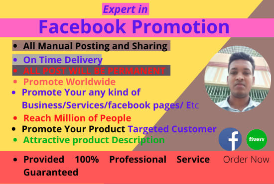 I will promote your business or services to targeted facebook user