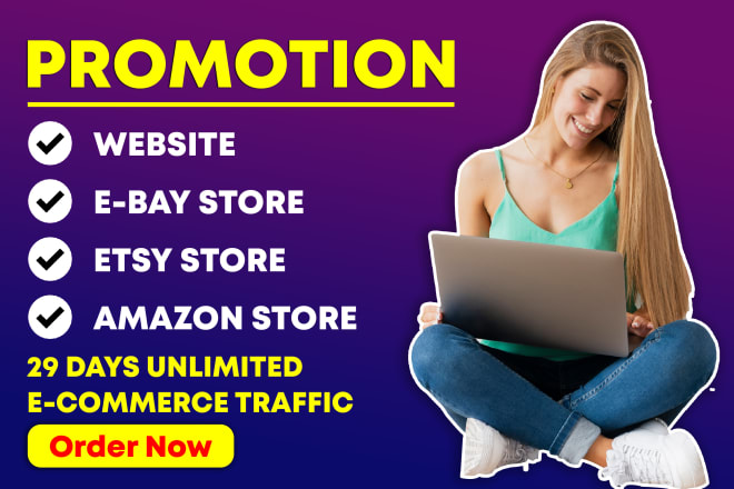 I will promote your ecommerce site, ebay, etsy, amazon, online store on social media