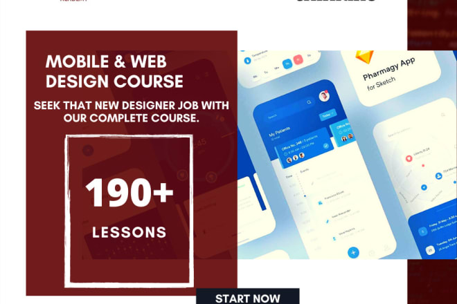 I will provide you my web and mobile designer app course