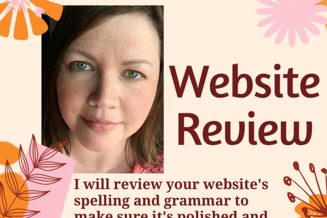 I will review your website and fix any spelling or grammar mistakes