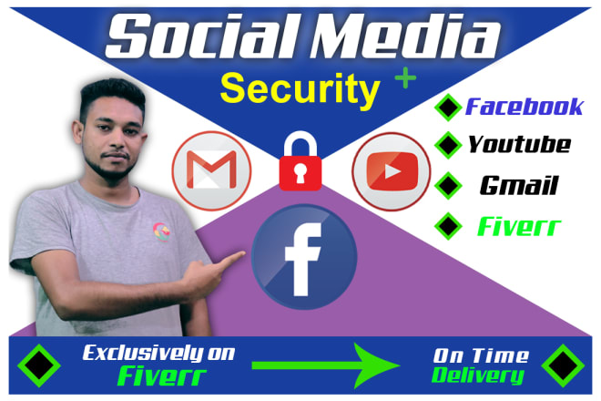I will secure your social media and recover hacked gmail, facebook account