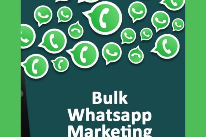 I will send bulk promo message in whats app