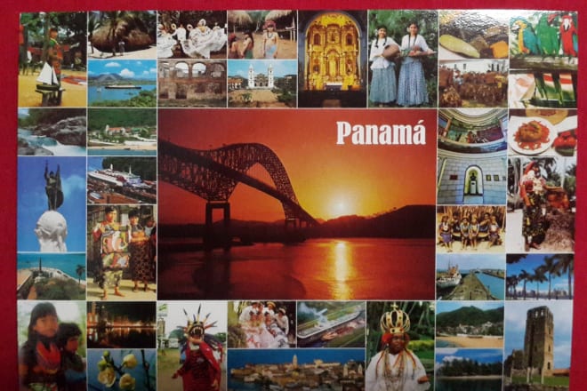 I will send you a unique gift postcard from panama