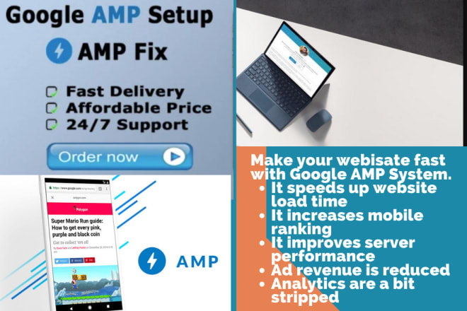 I will setup amp accelerated mobile pages or fix errors amp website