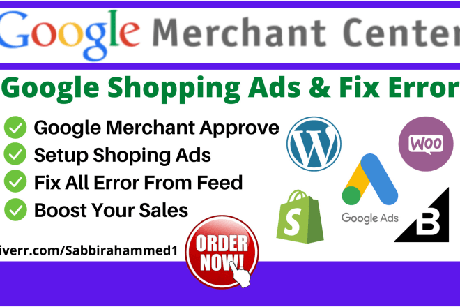 I will setup and manage merchant or google shopping ads