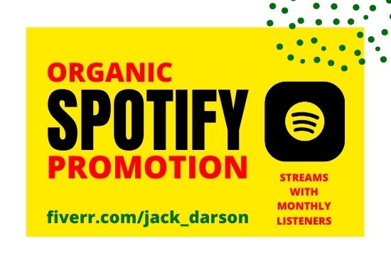 I will spotify promotion streams and spotify monthly listeners