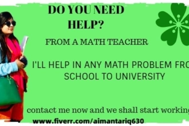 I will teach you all math courses