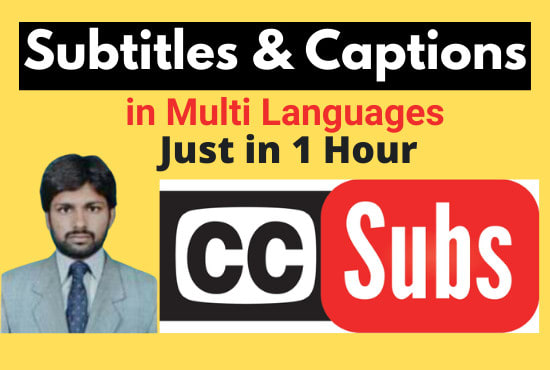 I will transcribe embed subtitles to any video, create srt file in 24 hrs