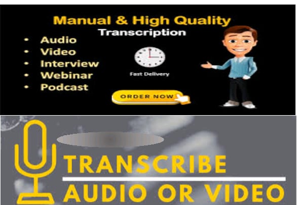 I will transcribe your video or audio zoom or teams meeting