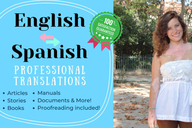 I will translate any document from english to spanish