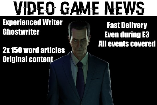 I will write 2 video game related news articles