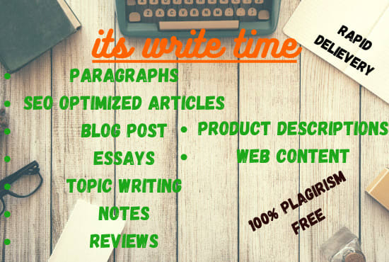 I will write a unique and amazing paragraph, essay, article or blog post on any topic