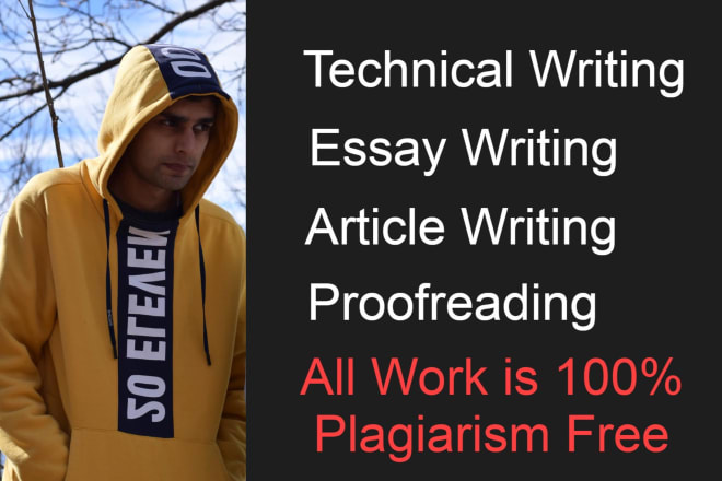 I will write a unique article, paragraph or essay on any topic