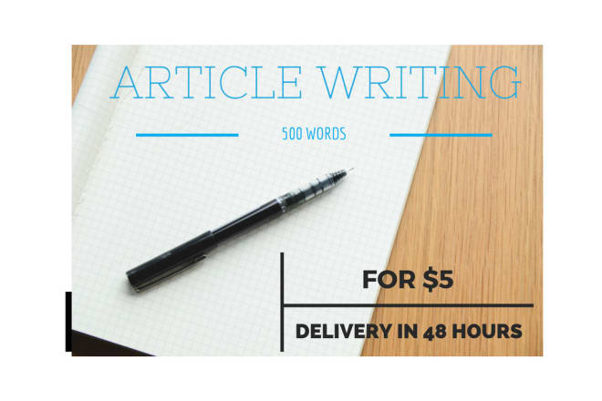 I will write an amazing article or blog for you