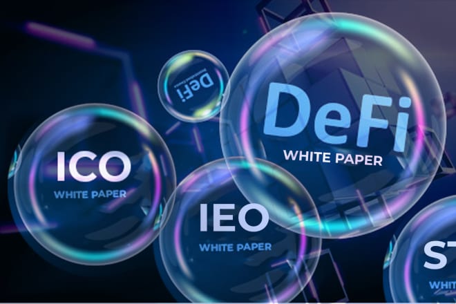 I will write and design a defi or ieo or ico white paper