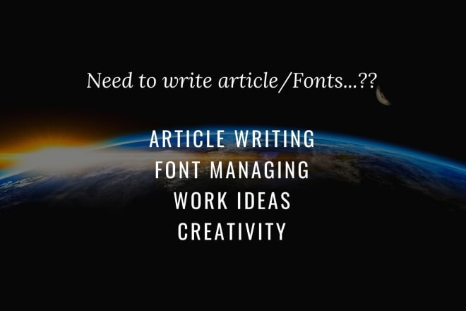 I will write articles and tags for you
