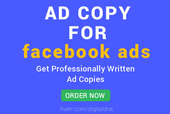 I will write compelling ad copy for facebook ads