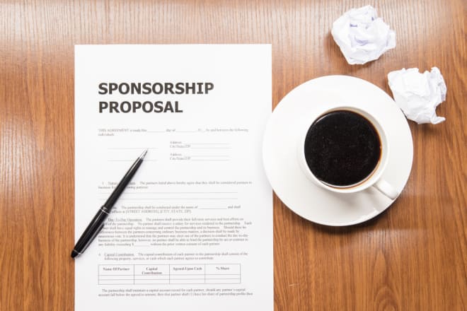 I will write designed sponsorship proposal