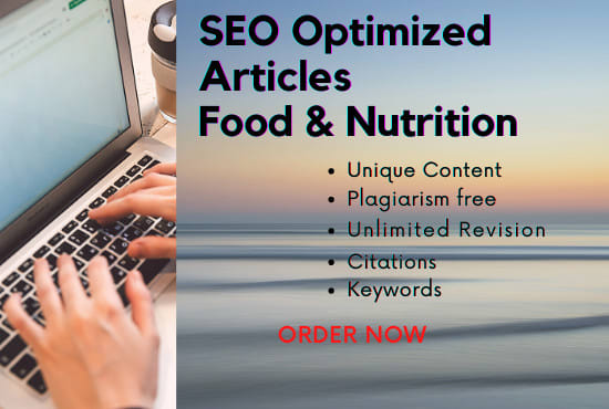 I will write food science, food safety and nutrition articles