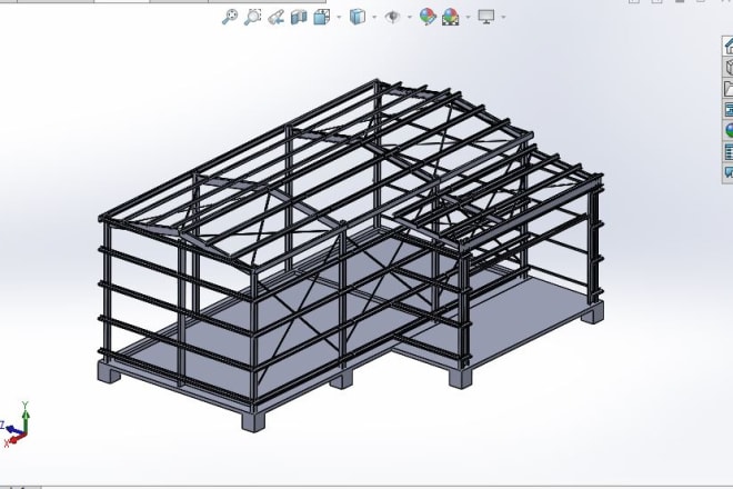 I will 3d and 2d model machines, steel structure, sheet metal and more
