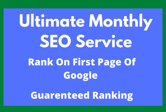I will 400 high quality backlinks with monthly SEO campaign service