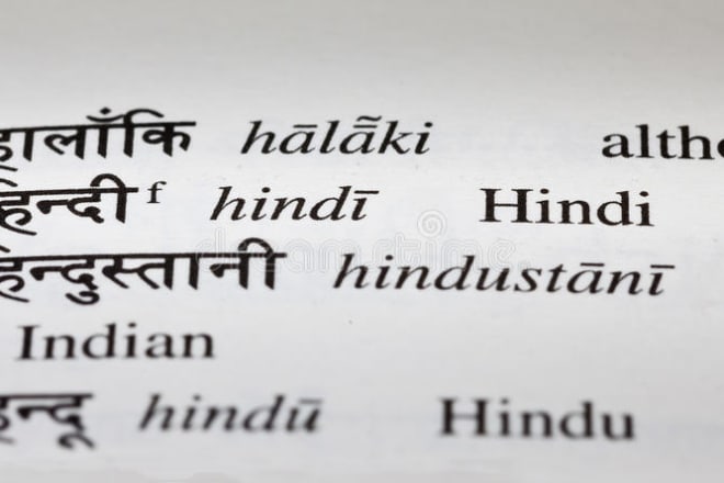 I will accurately translate english to hindi and vice versa