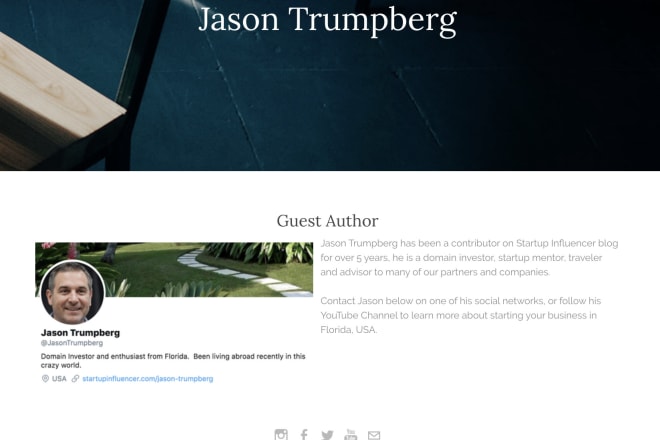 I will add your guest author page to our blog