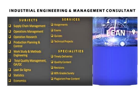 I will assist in industrial and system engineering projects tasks