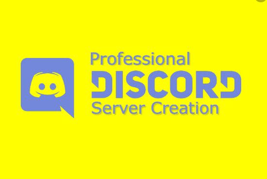 I will be your discord server maker, create discord server