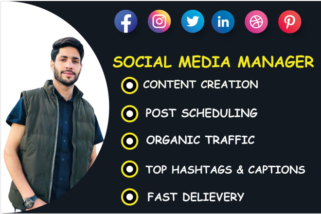 I will be your professional social media marketing manager