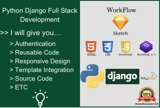 I will be your python django full stack developer