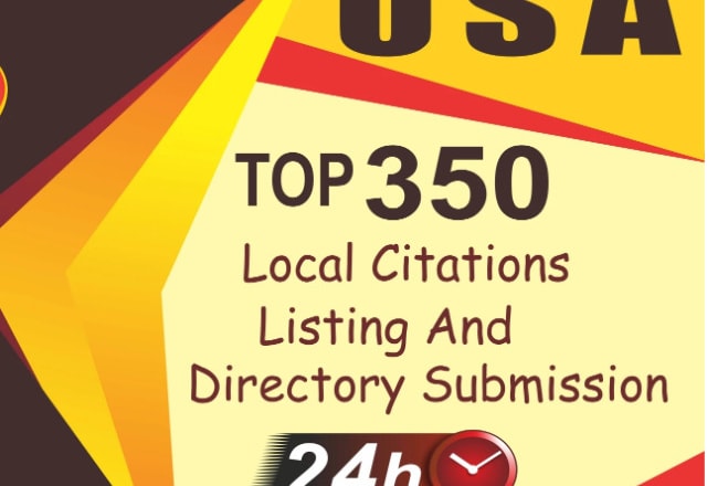 I will build 350 USA local citations and business directories