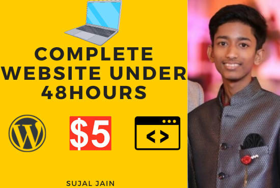 I will build a website in 48 hours