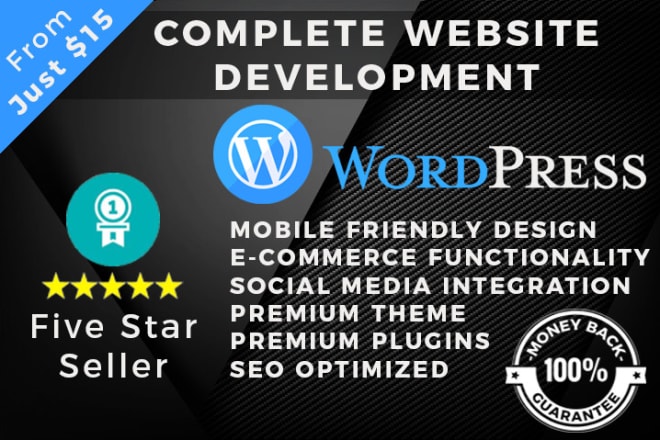I will build a word press, ecommerce website,landing pages,ux and UI
