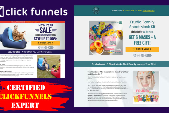 I will build and fix your funnels in click funnels