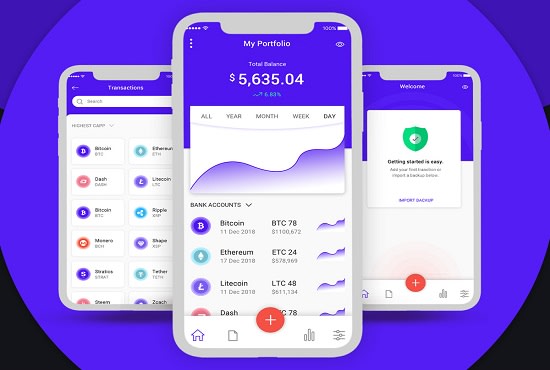 I will build crypto wallet app, crypto exchange website,android and ios