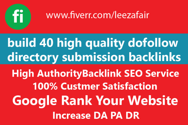 I will build link building directory submission dofollow backlinks