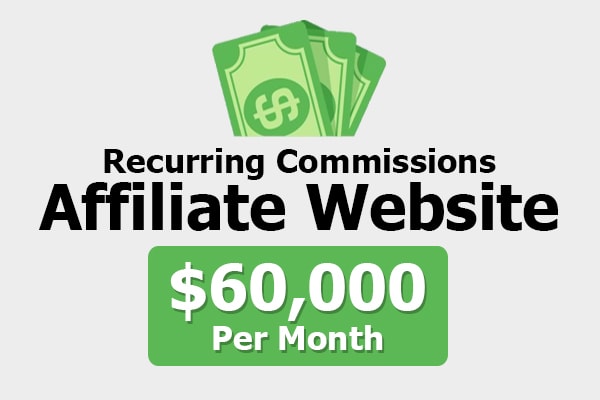 I will build recurring commissions affiliate website 60k dollars per month